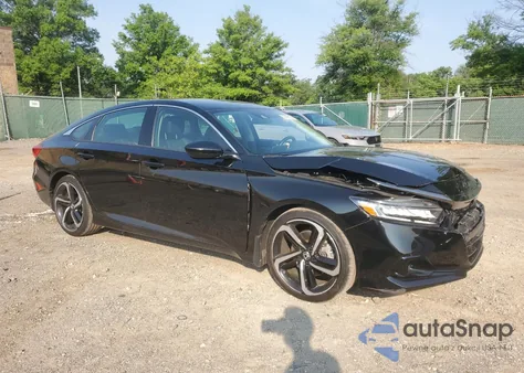 2022 Honda Accord Sport Se из США, поврежденный, VIN 1HGCV1F41NA081351